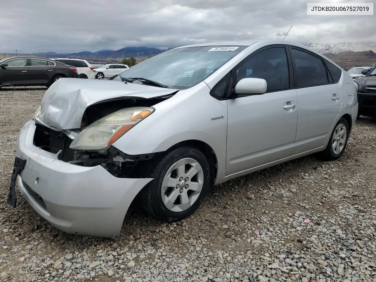 2006 Toyota Prius VIN: JTDKB20U067527019 Lot: 76764914