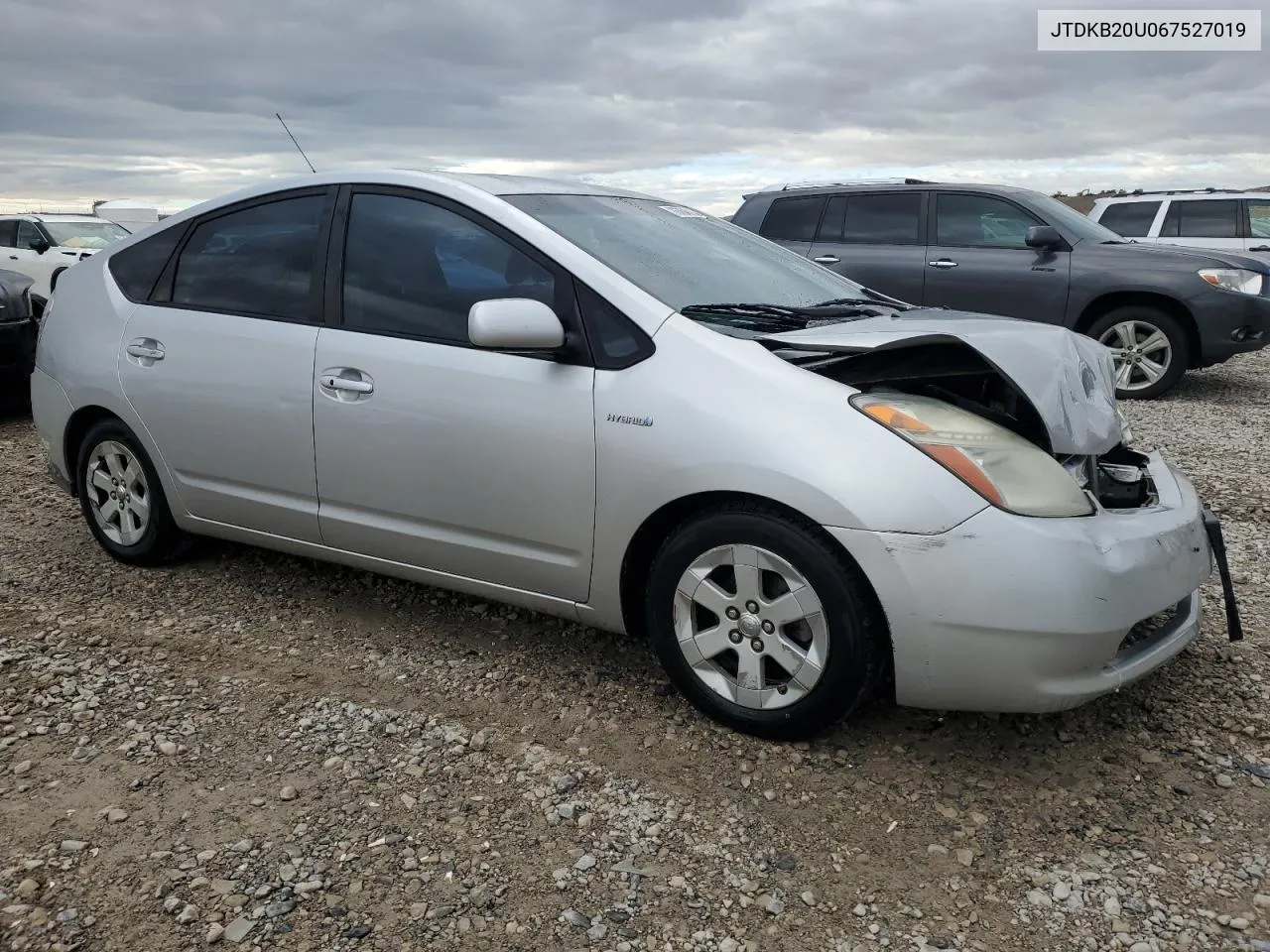 2006 Toyota Prius VIN: JTDKB20U067527019 Lot: 76764914