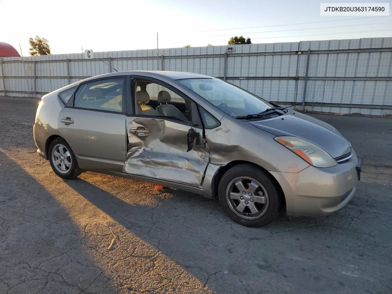 2006 Toyota Prius VIN: JTDKB20U363174590 Lot: 76832224