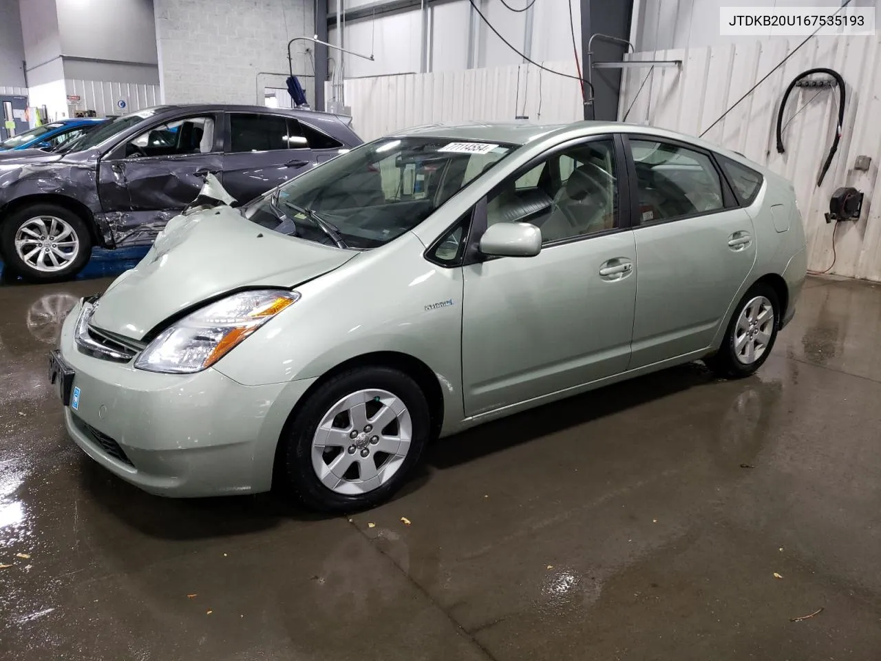 2006 Toyota Prius VIN: JTDKB20U167535193 Lot: 77114554