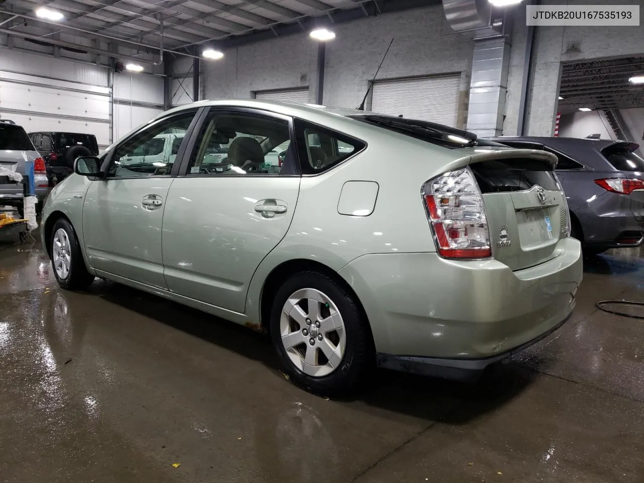 2006 Toyota Prius VIN: JTDKB20U167535193 Lot: 77114554