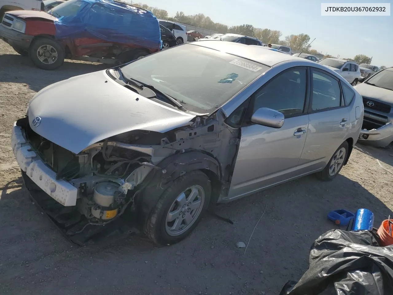 2006 Toyota Prius VIN: JTDKB20U367062932 Lot: 77568554