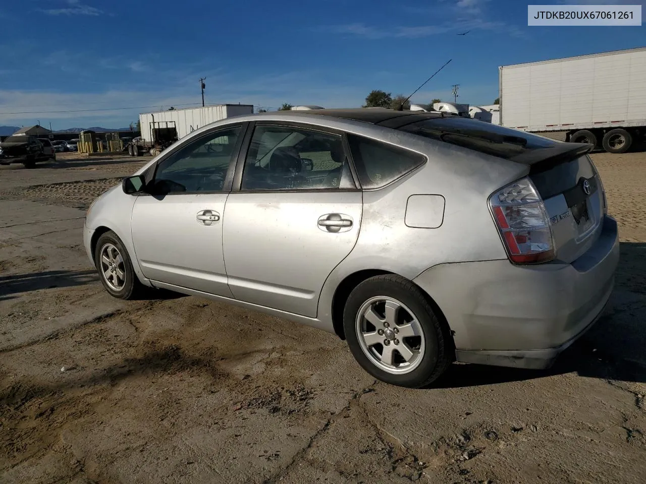 2006 Toyota Prius VIN: JTDKB20UX67061261 Lot: 77640164