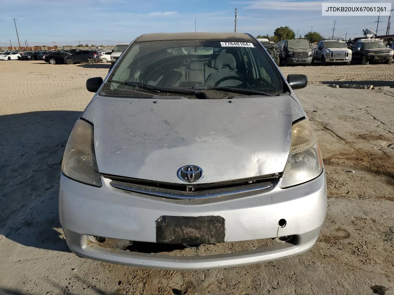 2006 Toyota Prius VIN: JTDKB20UX67061261 Lot: 77640164