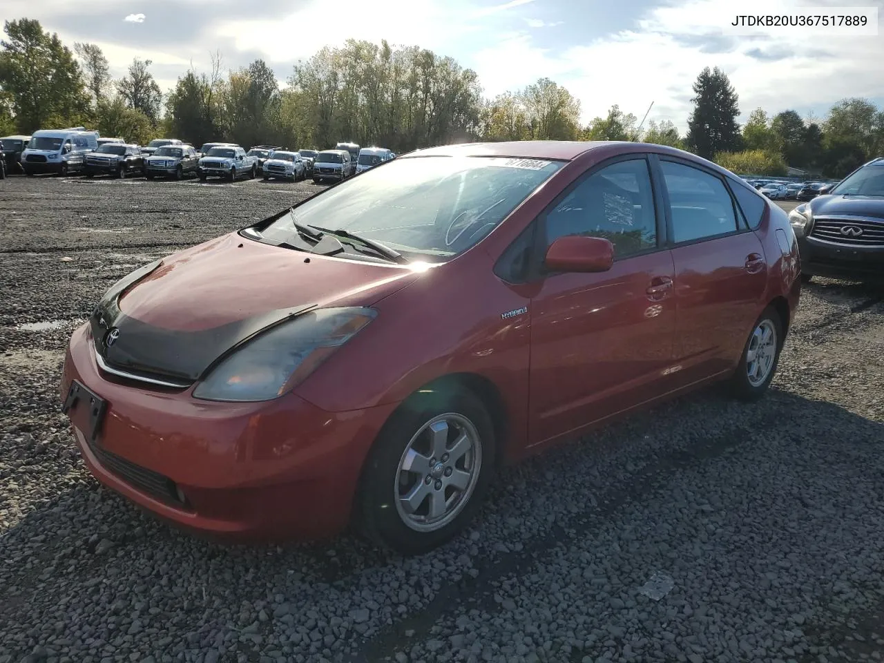 2006 Toyota Prius VIN: JTDKB20U367517889 Lot: 77671664