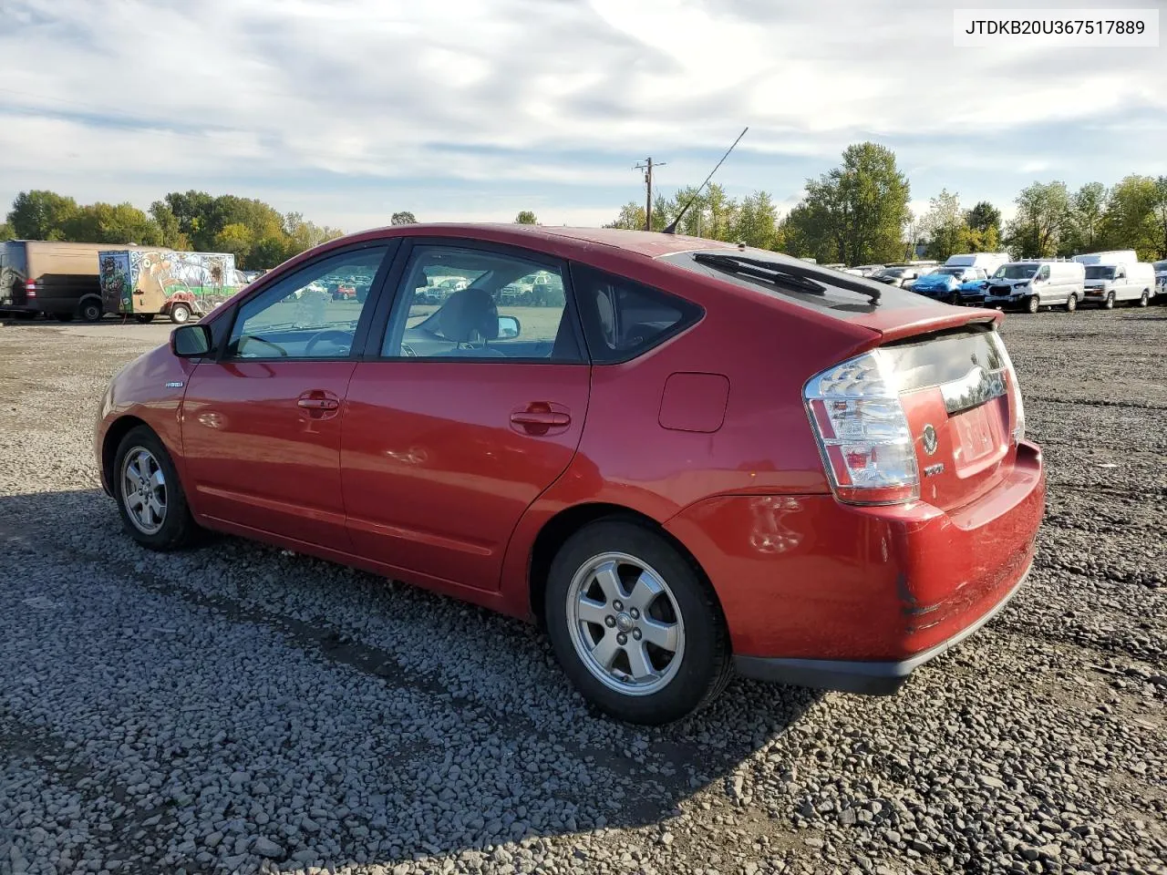 2006 Toyota Prius VIN: JTDKB20U367517889 Lot: 77671664