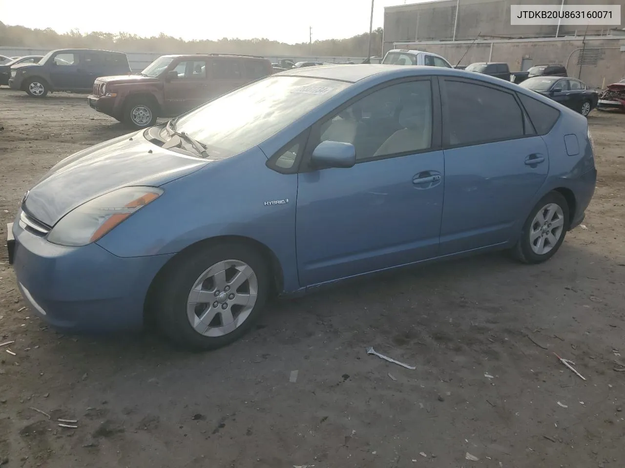 2006 Toyota Prius VIN: JTDKB20U863160071 Lot: 78351734