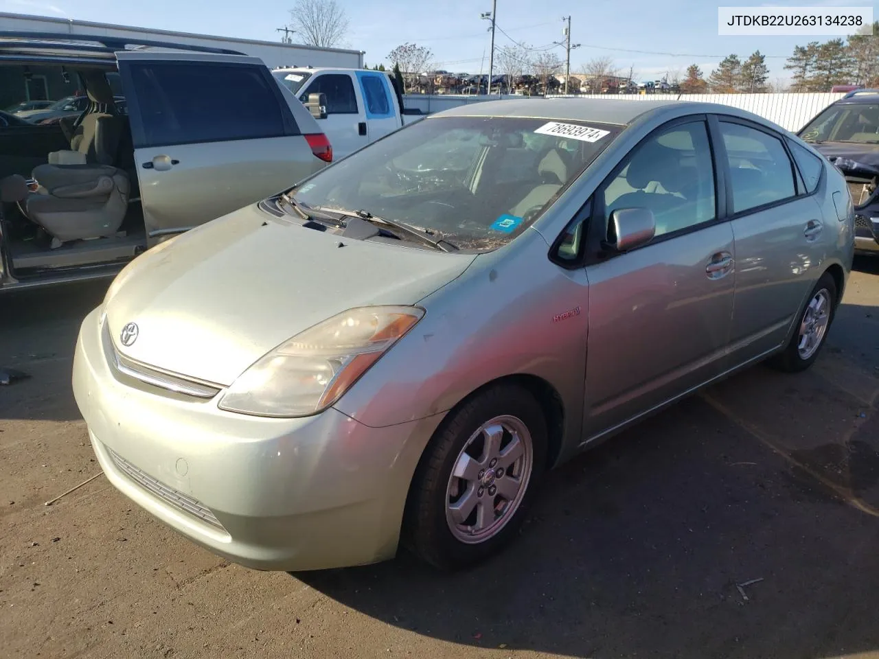 2006 Toyota Prius VIN: JTDKB22U263134238 Lot: 78693974