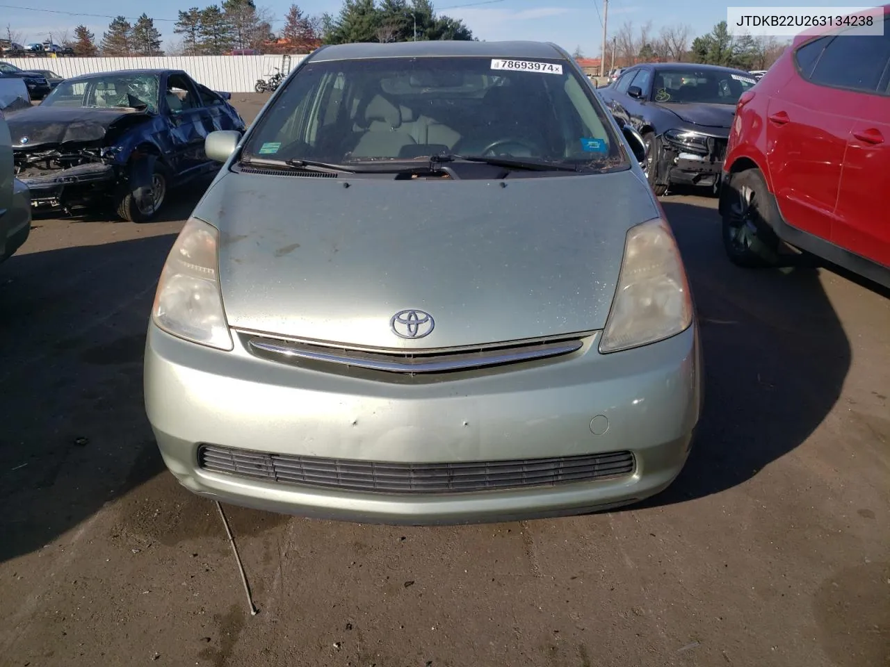 2006 Toyota Prius VIN: JTDKB22U263134238 Lot: 78693974