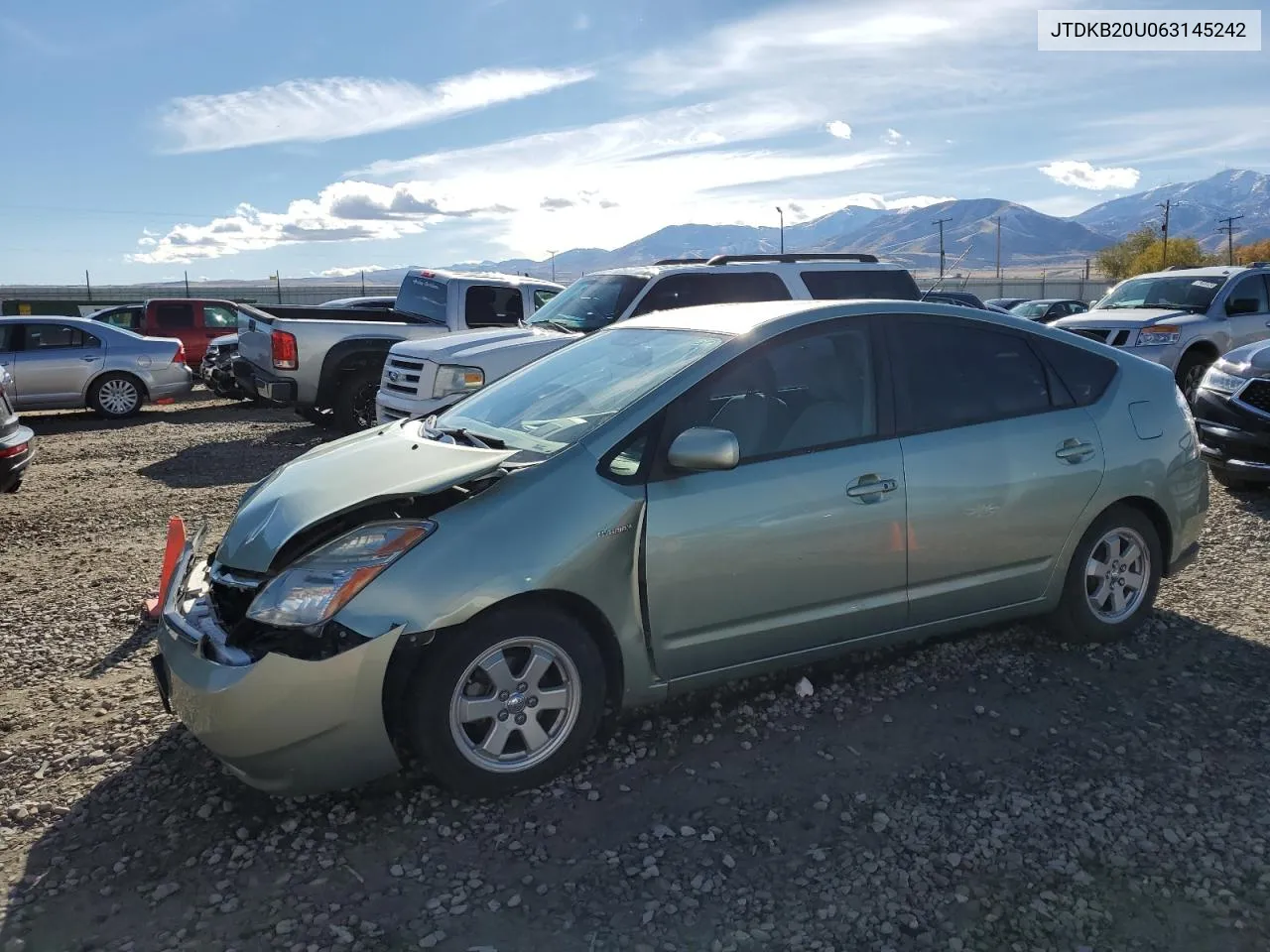 2006 Toyota Prius VIN: JTDKB20U063145242 Lot: 78743824