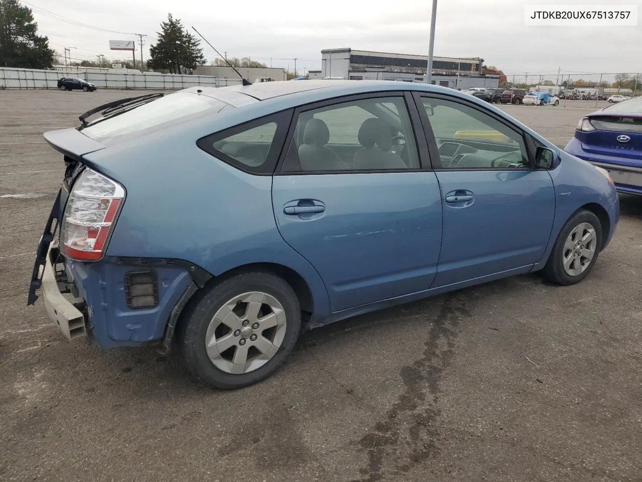 2006 Toyota Prius VIN: JTDKB20UX67513757 Lot: 78796284