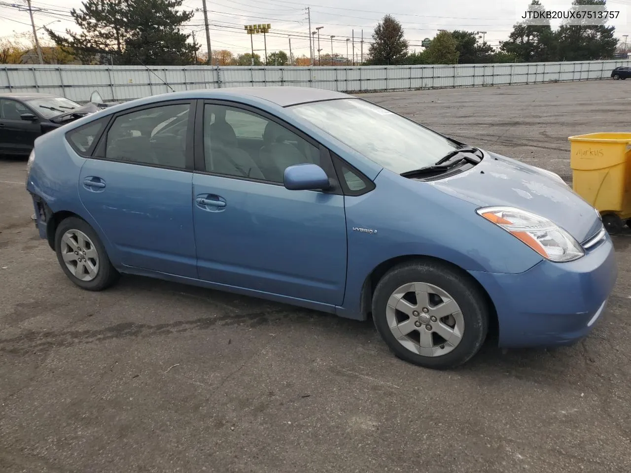 2006 Toyota Prius VIN: JTDKB20UX67513757 Lot: 78796284