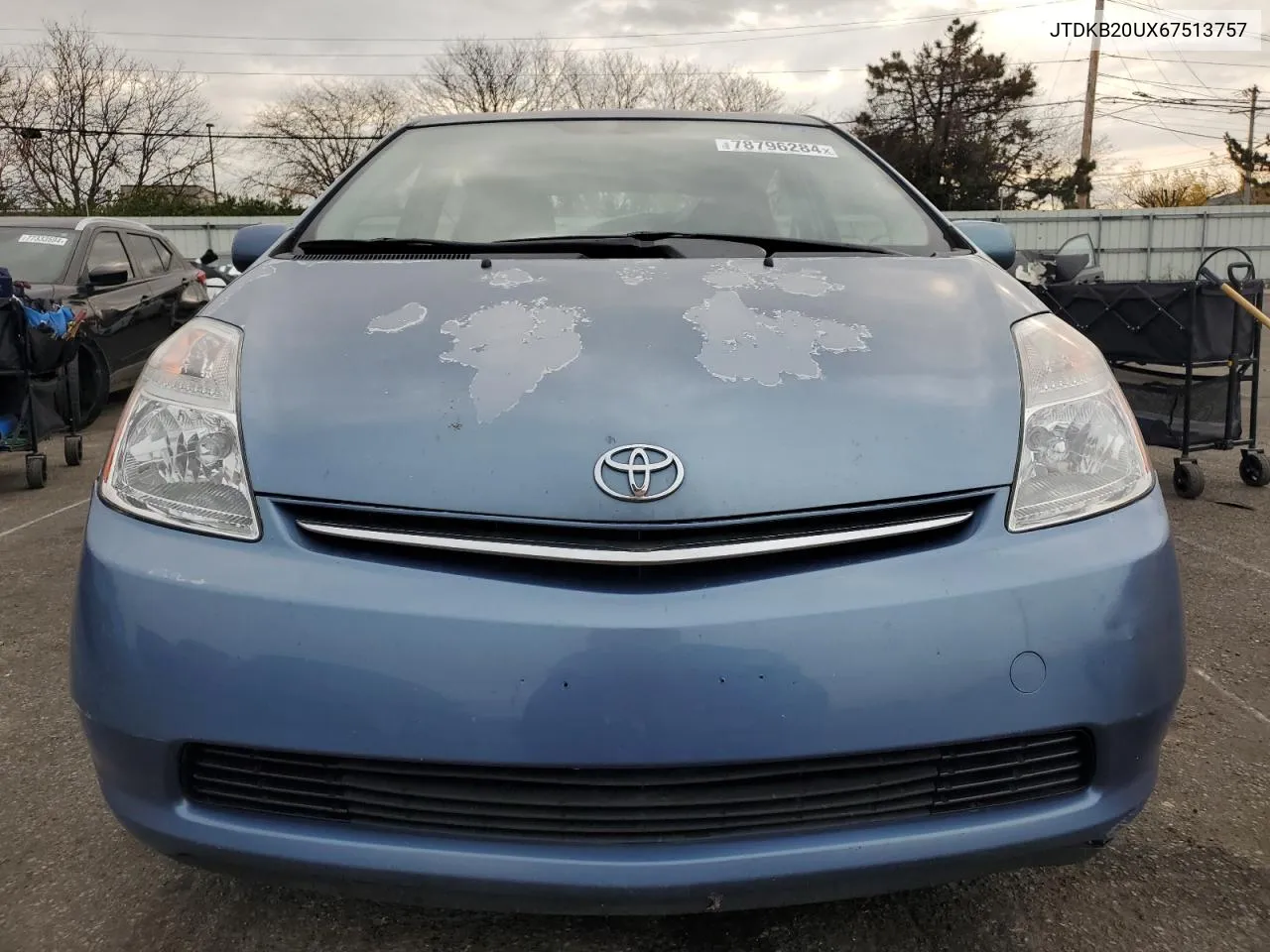 2006 Toyota Prius VIN: JTDKB20UX67513757 Lot: 78796284