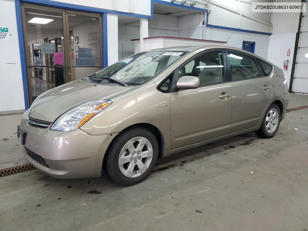 2006 Toyota Prius VIN: JTDKB20U863160961 Lot: 79103774