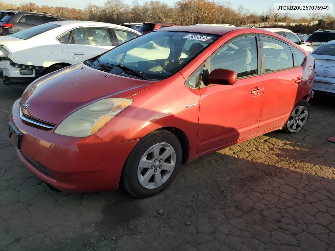 2006 Toyota Prius VIN: JTDKB20U267076949 Lot: 79297234