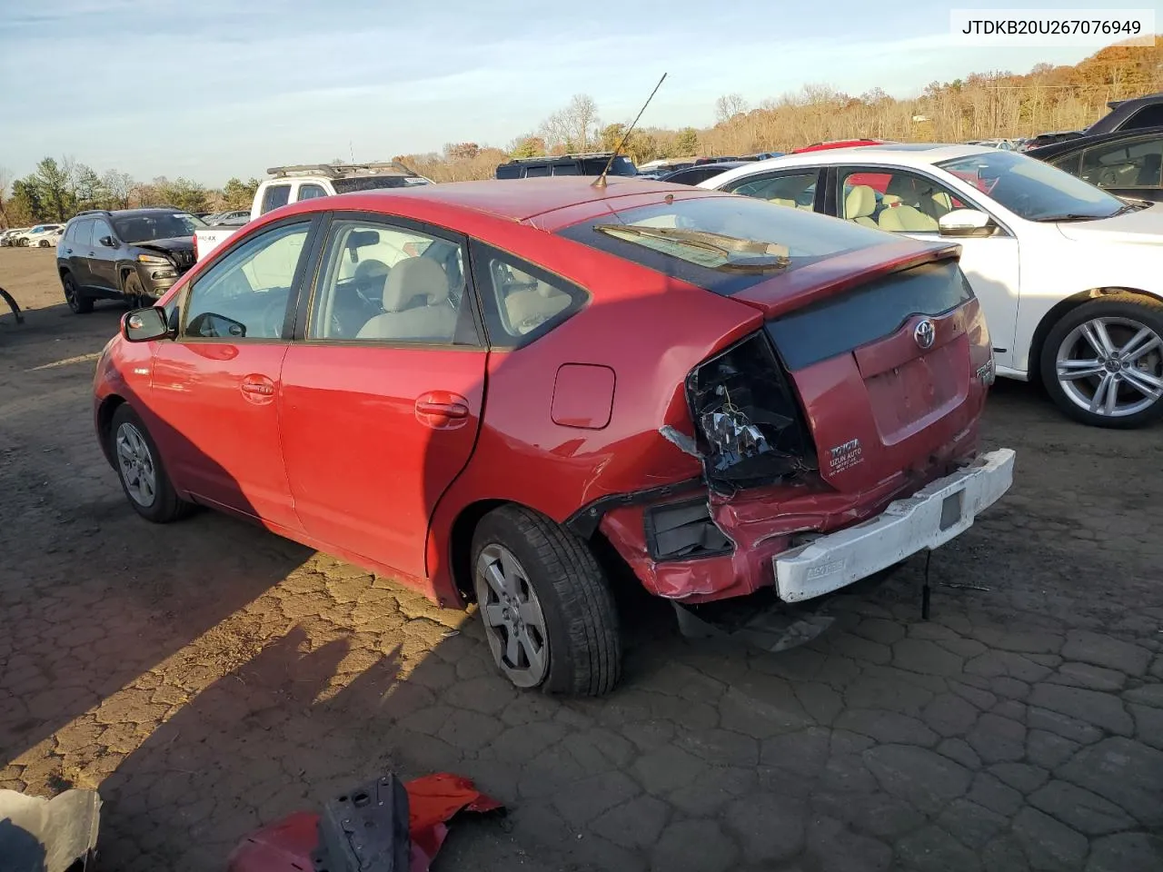 2006 Toyota Prius VIN: JTDKB20U267076949 Lot: 79297234