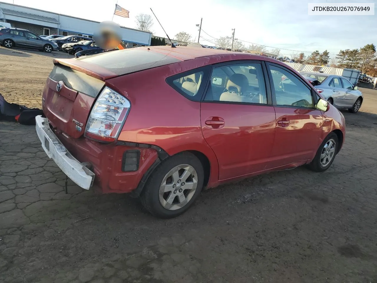 2006 Toyota Prius VIN: JTDKB20U267076949 Lot: 79297234