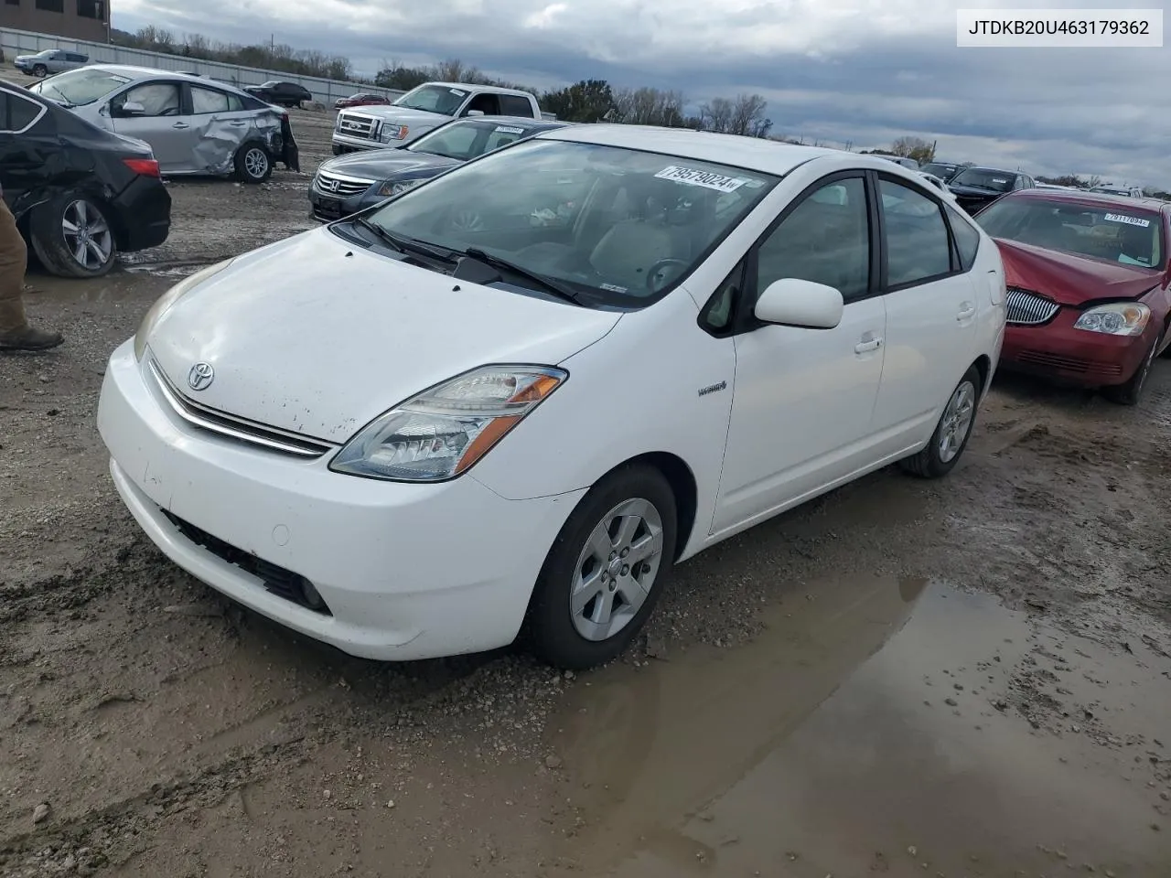 2006 Toyota Prius VIN: JTDKB20U463179362 Lot: 79579024