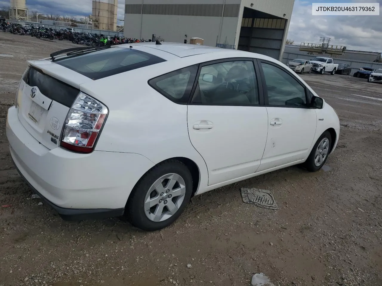 2006 Toyota Prius VIN: JTDKB20U463179362 Lot: 79579024