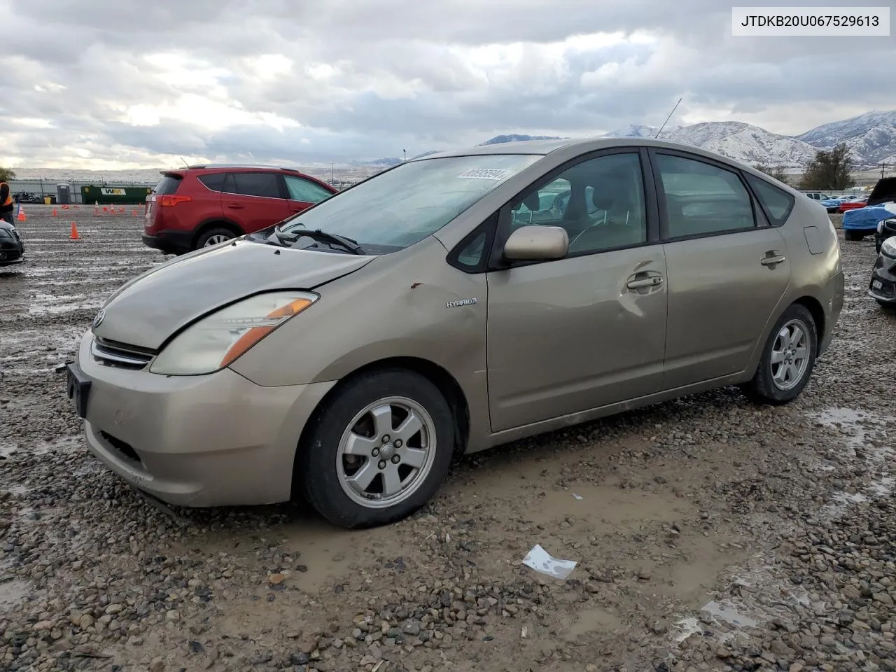 2006 Toyota Prius VIN: JTDKB20U067529613 Lot: 80695594