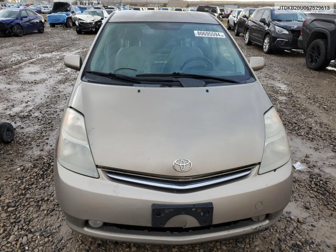 2006 Toyota Prius VIN: JTDKB20U067529613 Lot: 80695594