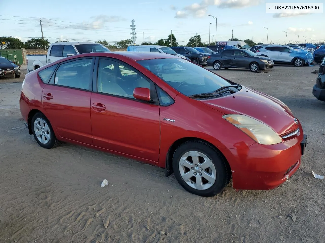 2006 Toyota Prius VIN: JTDKB22U667516300 Lot: 80899764