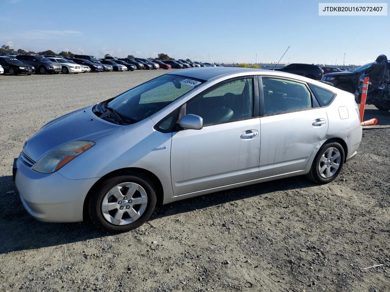 2006 Toyota Prius VIN: JTDKB20U167072407 Lot: 80984494