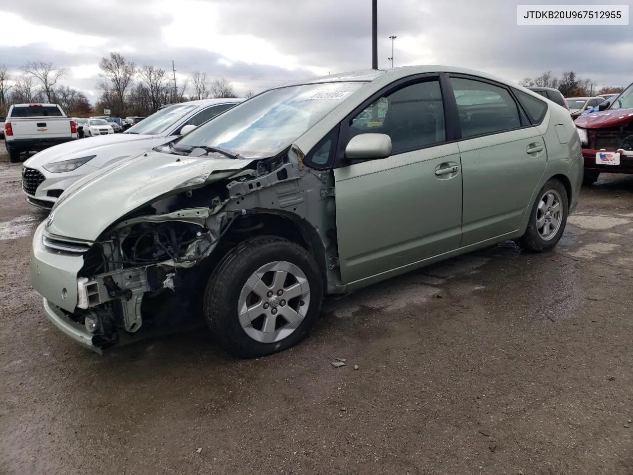 2006 Toyota Prius VIN: JTDKB20U967512955 Lot: 81629084