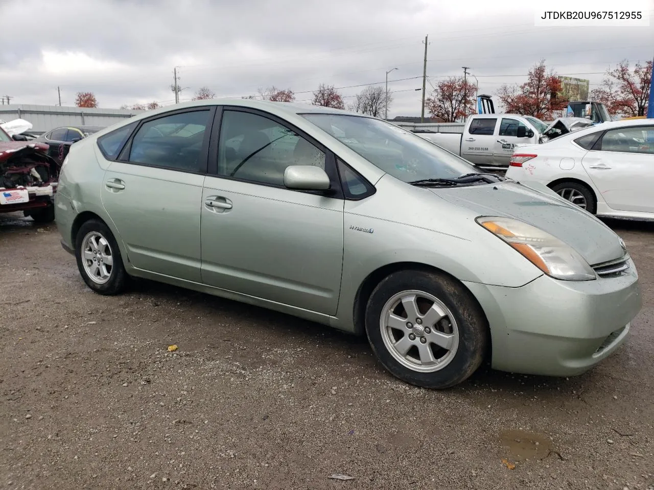 2006 Toyota Prius VIN: JTDKB20U967512955 Lot: 81629084