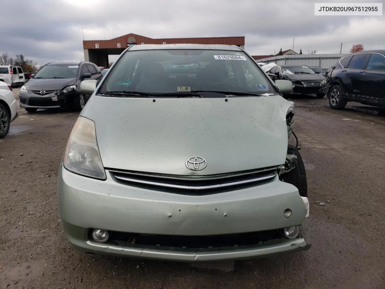 2006 Toyota Prius VIN: JTDKB20U967512955 Lot: 81629084