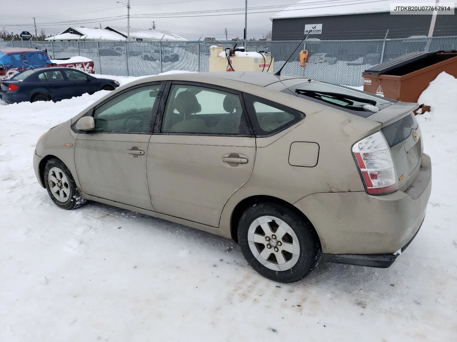 2007 Toyota Prius VIN: JTDKB20U077667914 Lot: 41241504