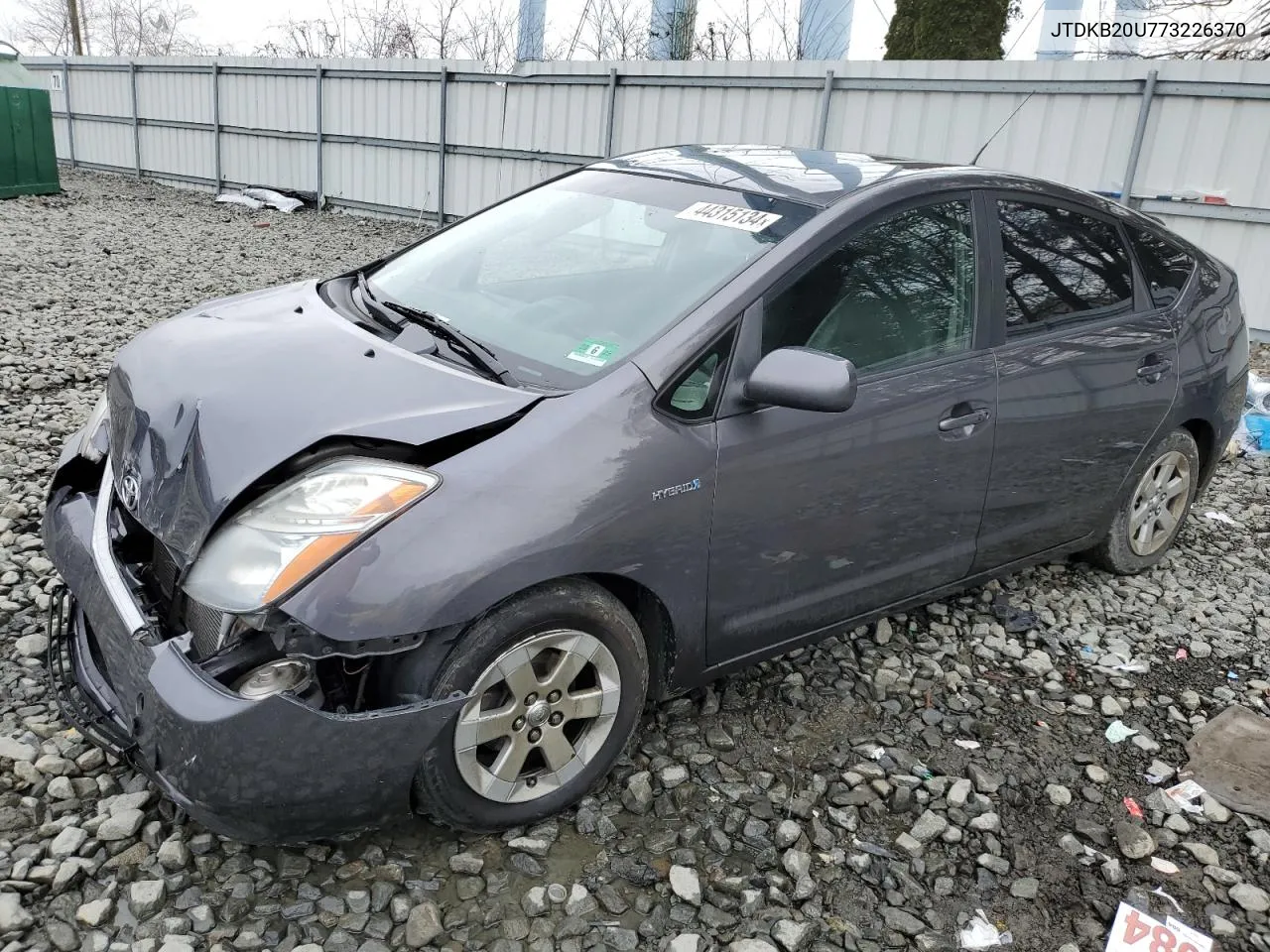 2007 Toyota Prius VIN: JTDKB20U773226370 Lot: 44315134