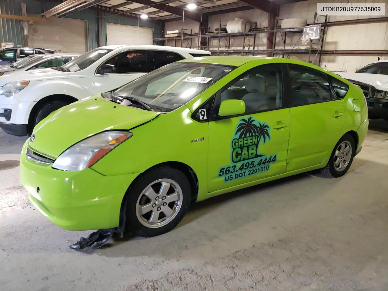 2007 Toyota Prius VIN: JTDKB20U977635009 Lot: 45990244