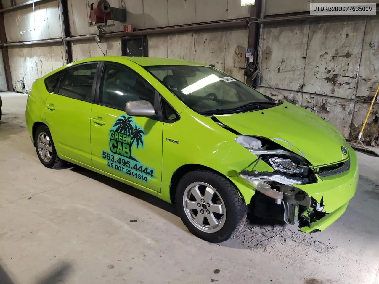 JTDKB20U977635009 2007 Toyota Prius