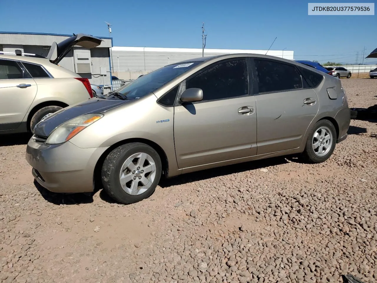 2007 Toyota Prius VIN: JTDKB20U377579536 Lot: 54566524