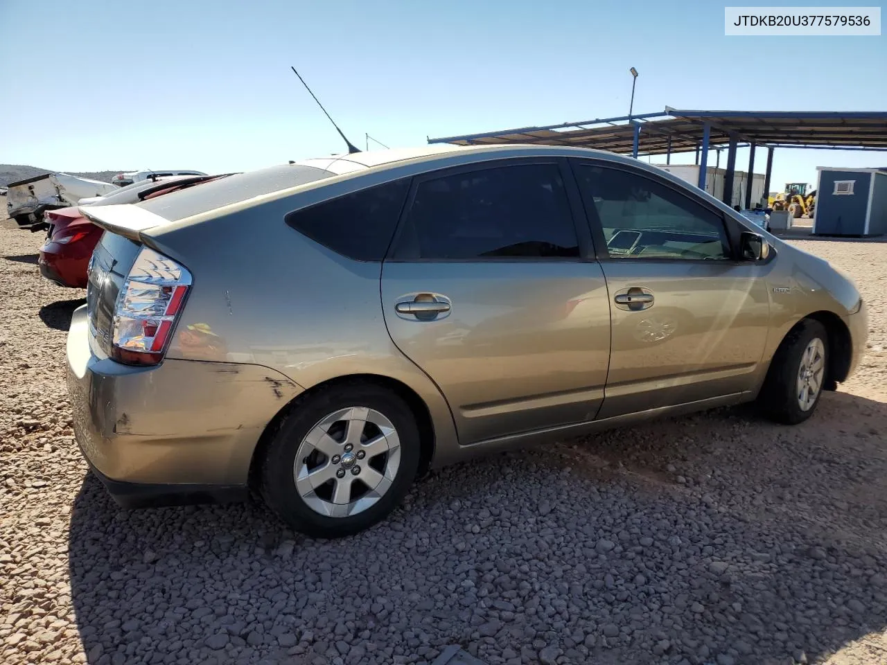 2007 Toyota Prius VIN: JTDKB20U377579536 Lot: 54566524