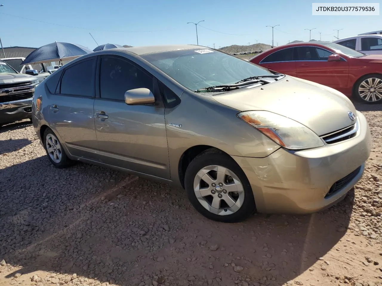 2007 Toyota Prius VIN: JTDKB20U377579536 Lot: 54566524