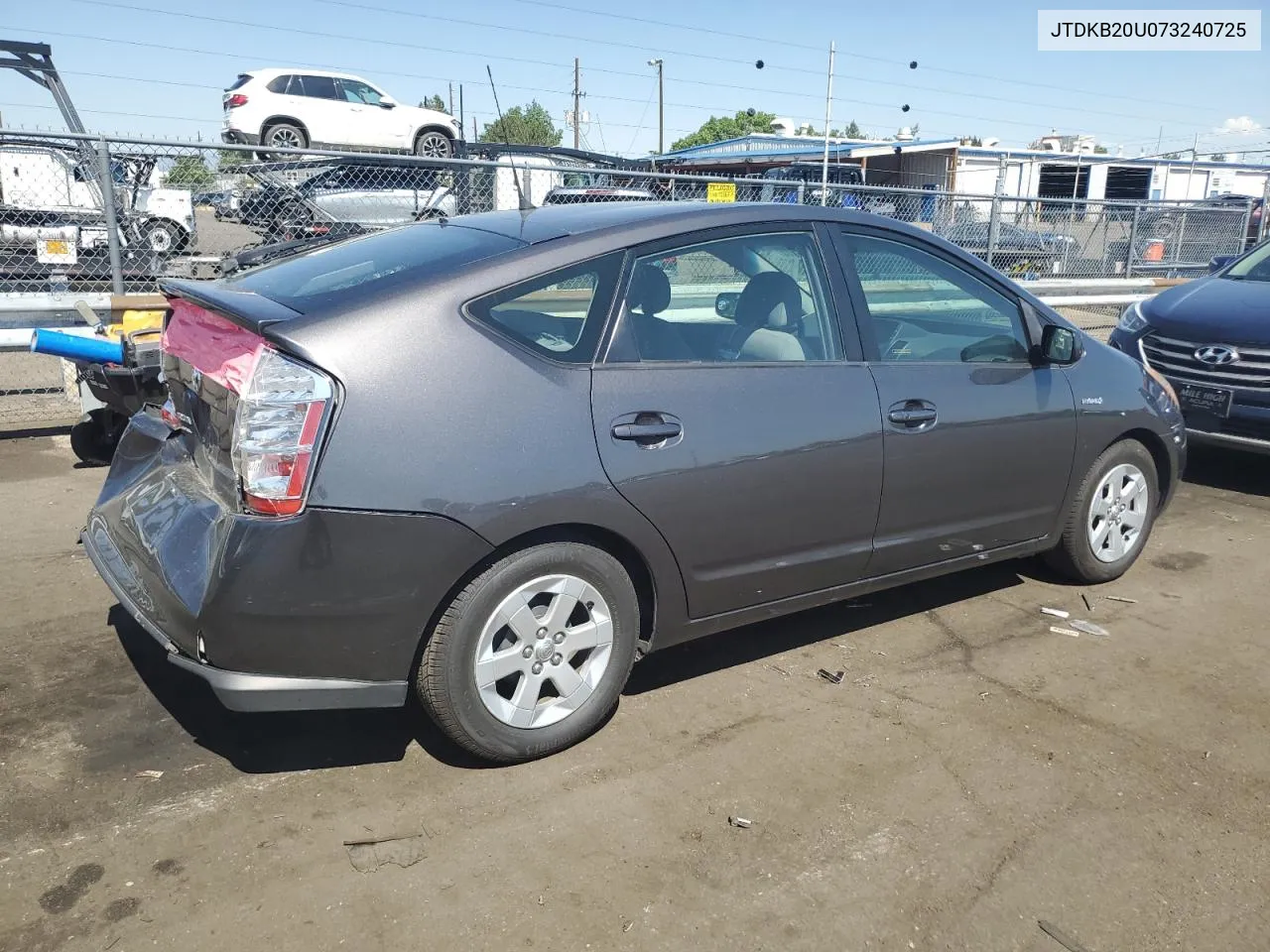 2007 Toyota Prius VIN: JTDKB20U073240725 Lot: 58785144