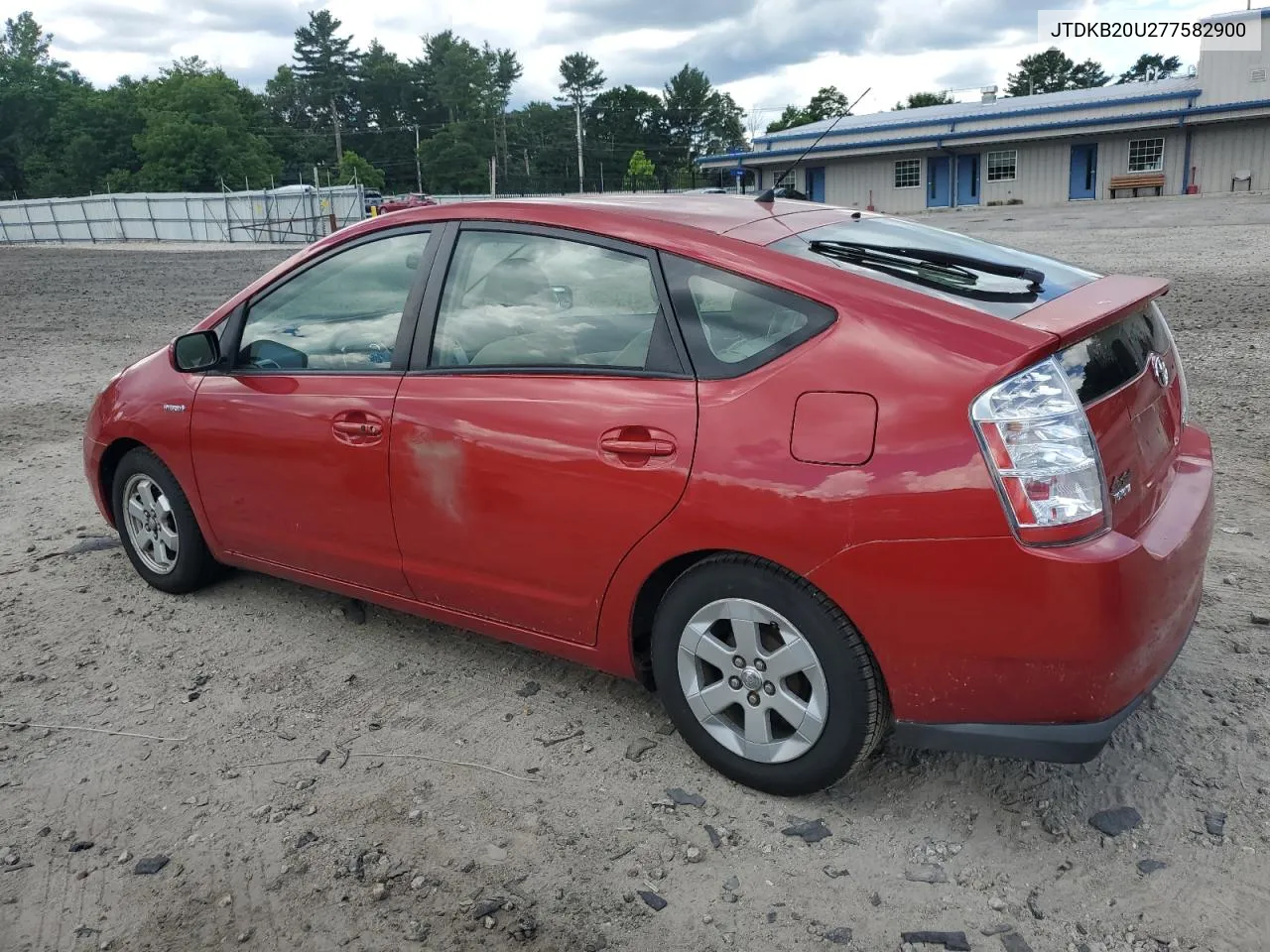 2007 Toyota Prius VIN: JTDKB20U277582900 Lot: 60473934