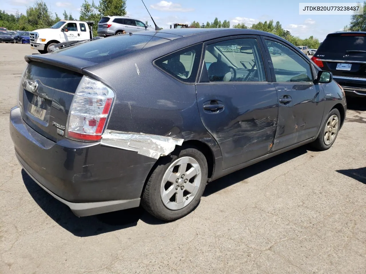 2007 Toyota Prius VIN: JTDKB20U773238437 Lot: 61667324