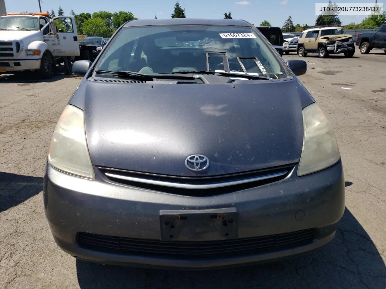 2007 Toyota Prius VIN: JTDKB20U773238437 Lot: 61667324