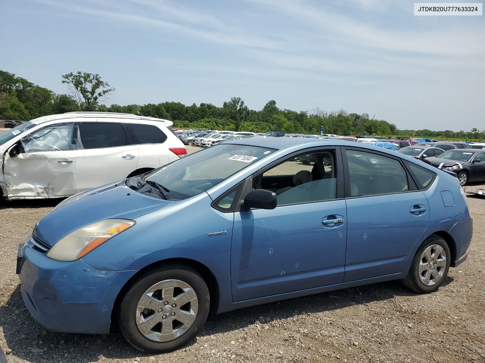 2007 Toyota Prius VIN: JTDKB20U777633324 Lot: 62071004