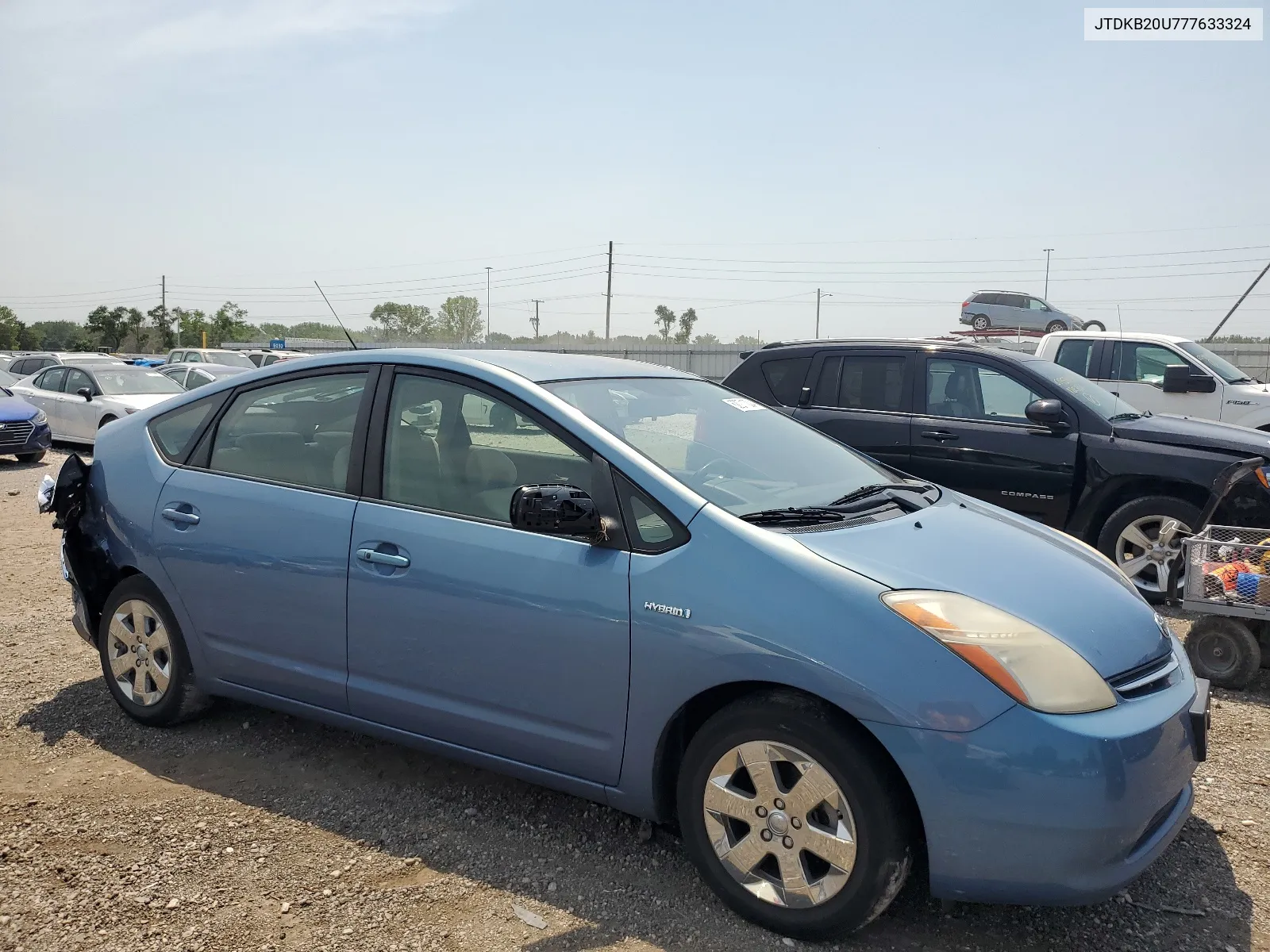 2007 Toyota Prius VIN: JTDKB20U777633324 Lot: 62071004