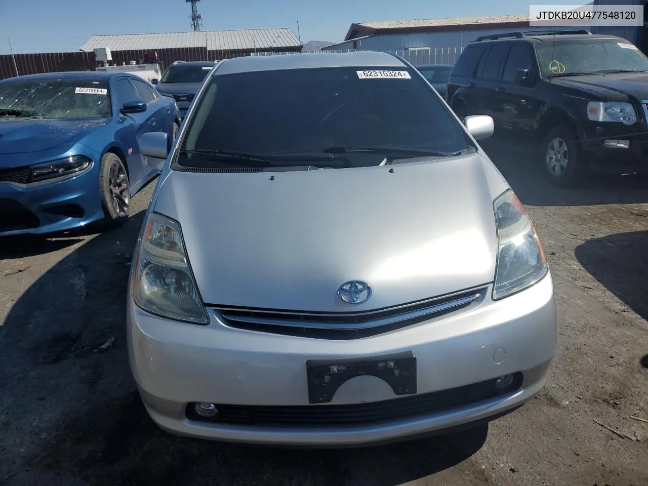 2007 Toyota Prius VIN: JTDKB20U477548120 Lot: 62315324