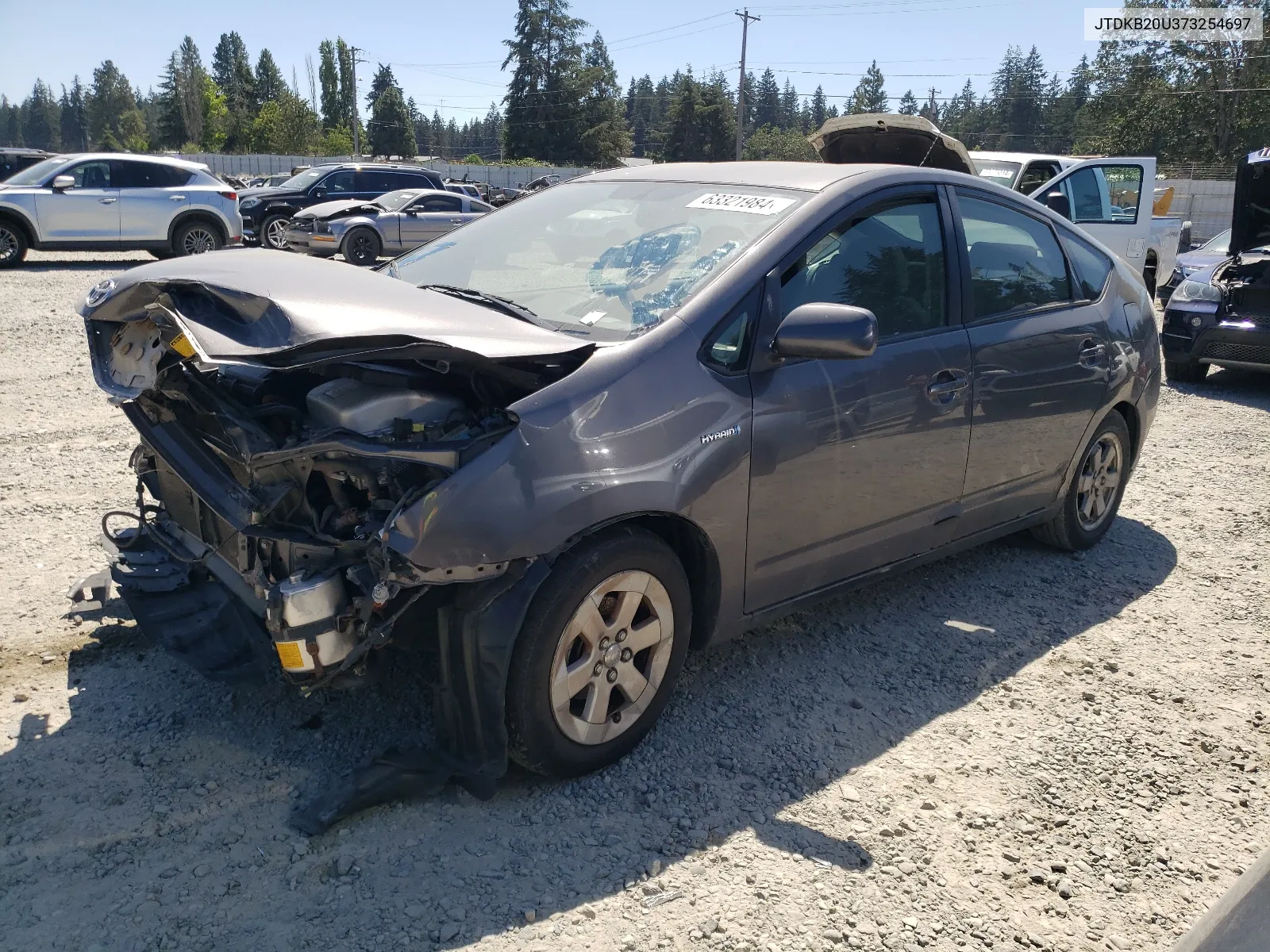 2007 Toyota Prius VIN: JTDKB20U373254697 Lot: 63321984