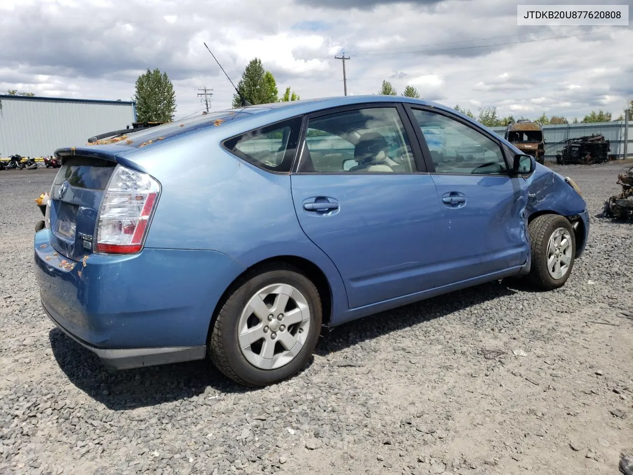 2007 Toyota Prius VIN: JTDKB20U877620808 Lot: 65460114