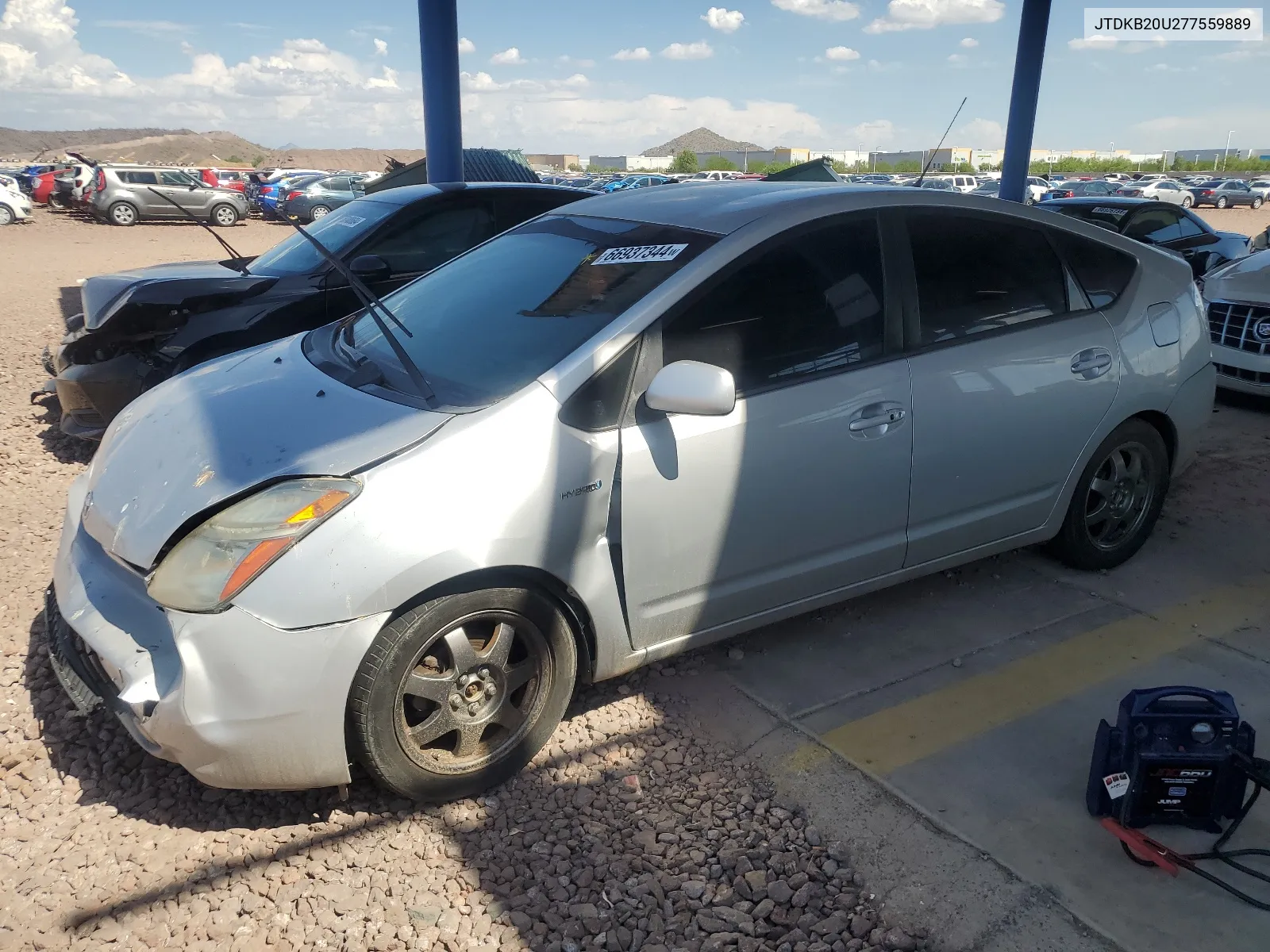 2007 Toyota Prius VIN: JTDKB20U277559889 Lot: 66937344