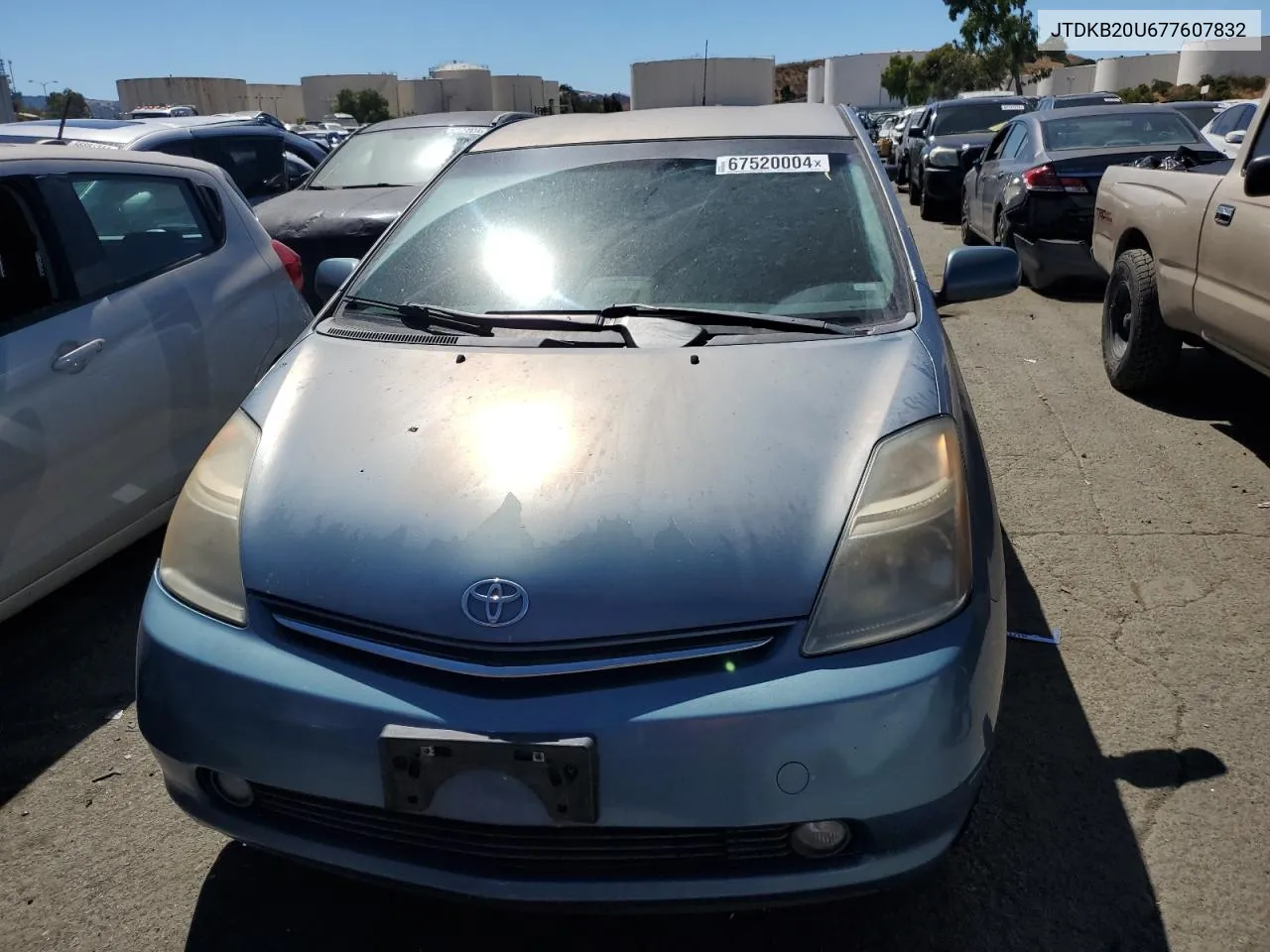 2007 Toyota Prius VIN: JTDKB20U677607832 Lot: 67520004