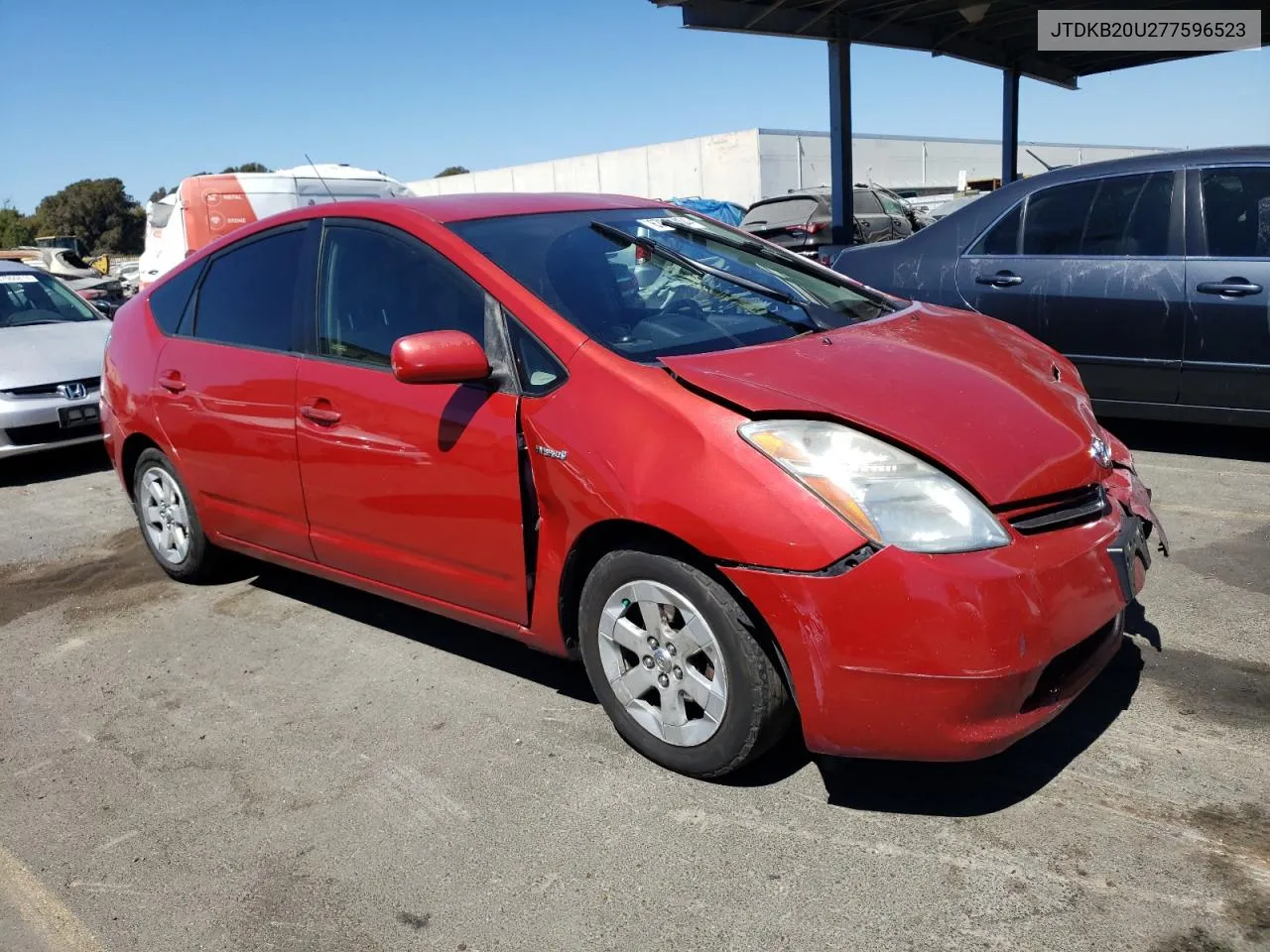 2007 Toyota Prius VIN: JTDKB20U277596523 Lot: 67984404