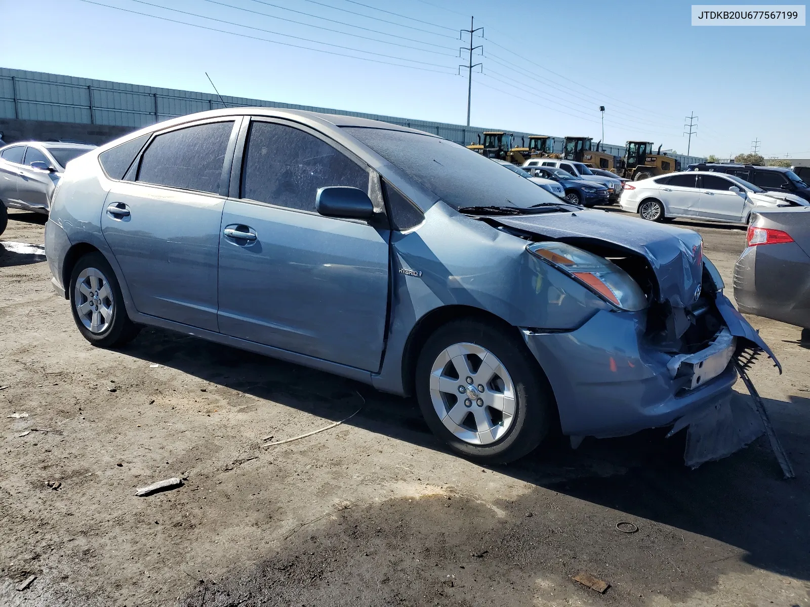 2007 Toyota Prius VIN: JTDKB20U677567199 Lot: 68073564